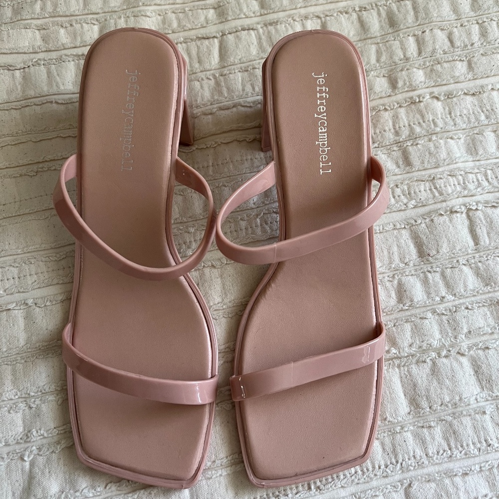 BRAND NEW Jeffery Campbell Maise Mule- Color Latte, US size 8 EUR 38